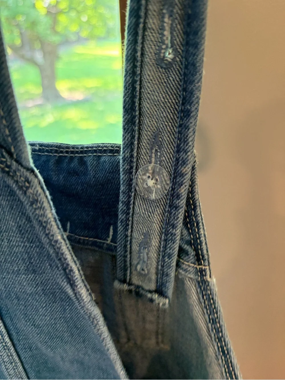 Girls Old Navy Distressed Denim Short Overalls
